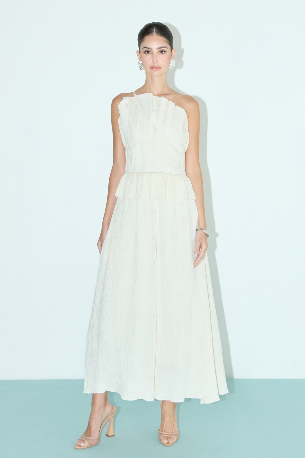 Modern Muse Pleated Midi Dress