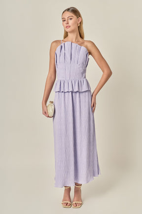 ENGLISH FACTORY - Modern Muse Pleated Midi Dress - DRESSES available at Objectrare