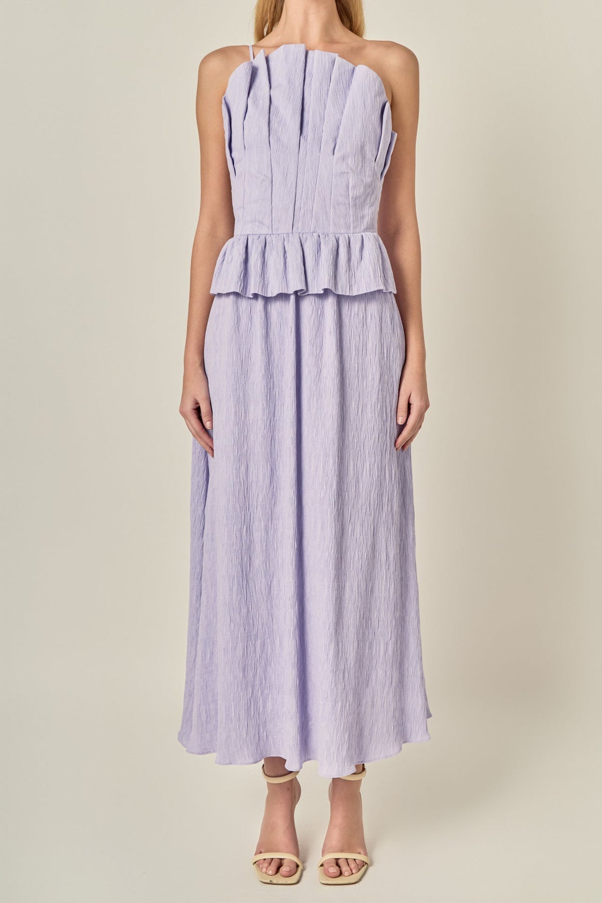 ENGLISH FACTORY - Modern Muse Pleated Midi Dress - DRESSES available at Objectrare