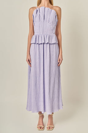 ENGLISH FACTORY - Modern Muse Pleated Midi Dress - DRESSES available at Objectrare