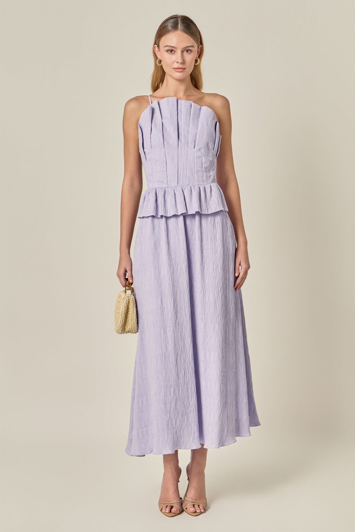 ENGLISH FACTORY - Modern Muse Pleated Midi Dress - DRESSES available at Objectrare