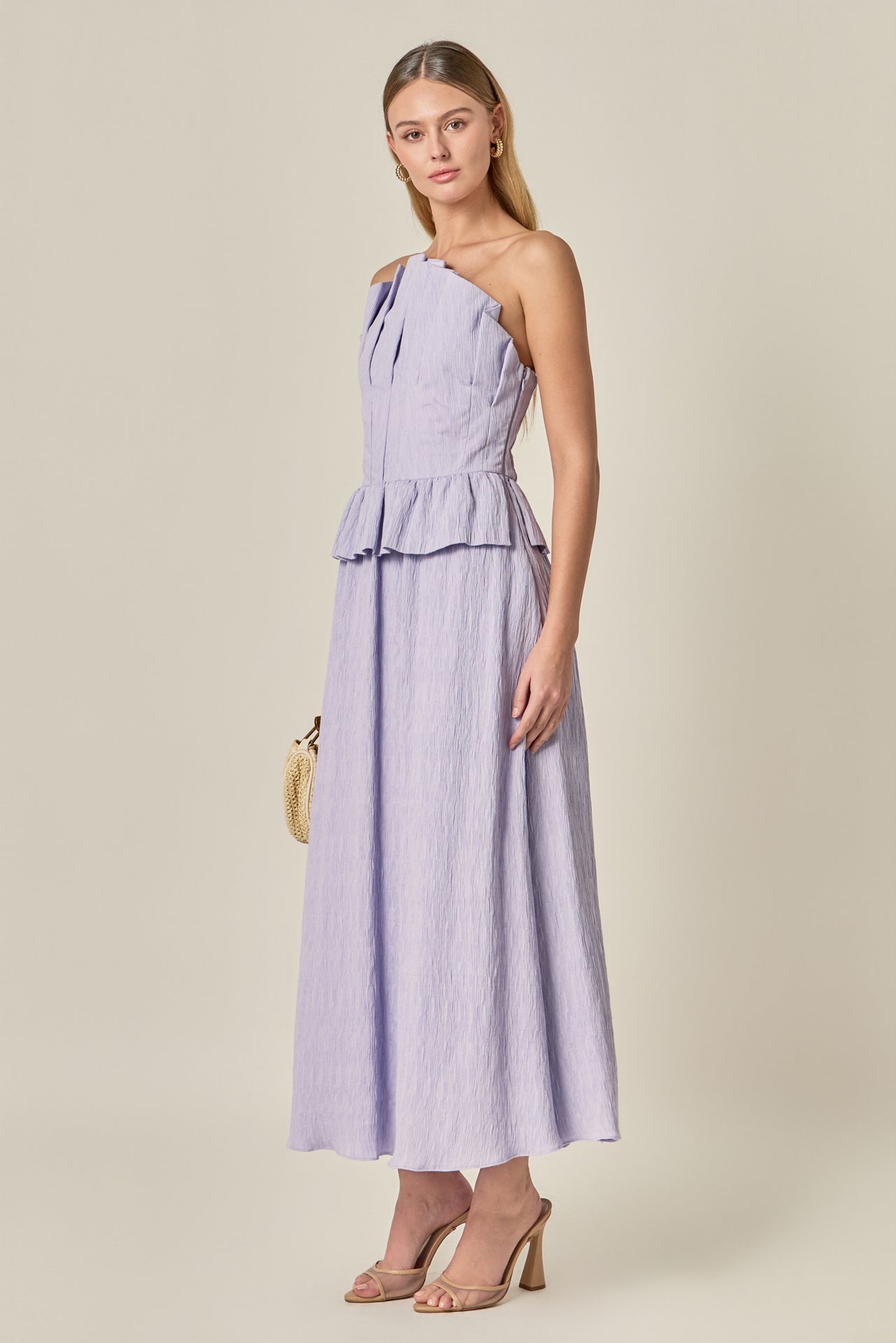 ENGLISH FACTORY - Modern Muse Pleated Midi Dress - DRESSES available at Objectrare