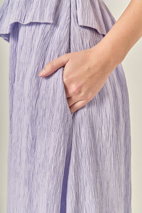 ENGLISH FACTORY - Modern Muse Pleated Midi Dress - DRESSES available at Objectrare