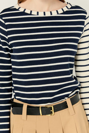ENGLISH FACTORY - Multi Stripe T-Shirt - T-SHIRTS available at Objectrare