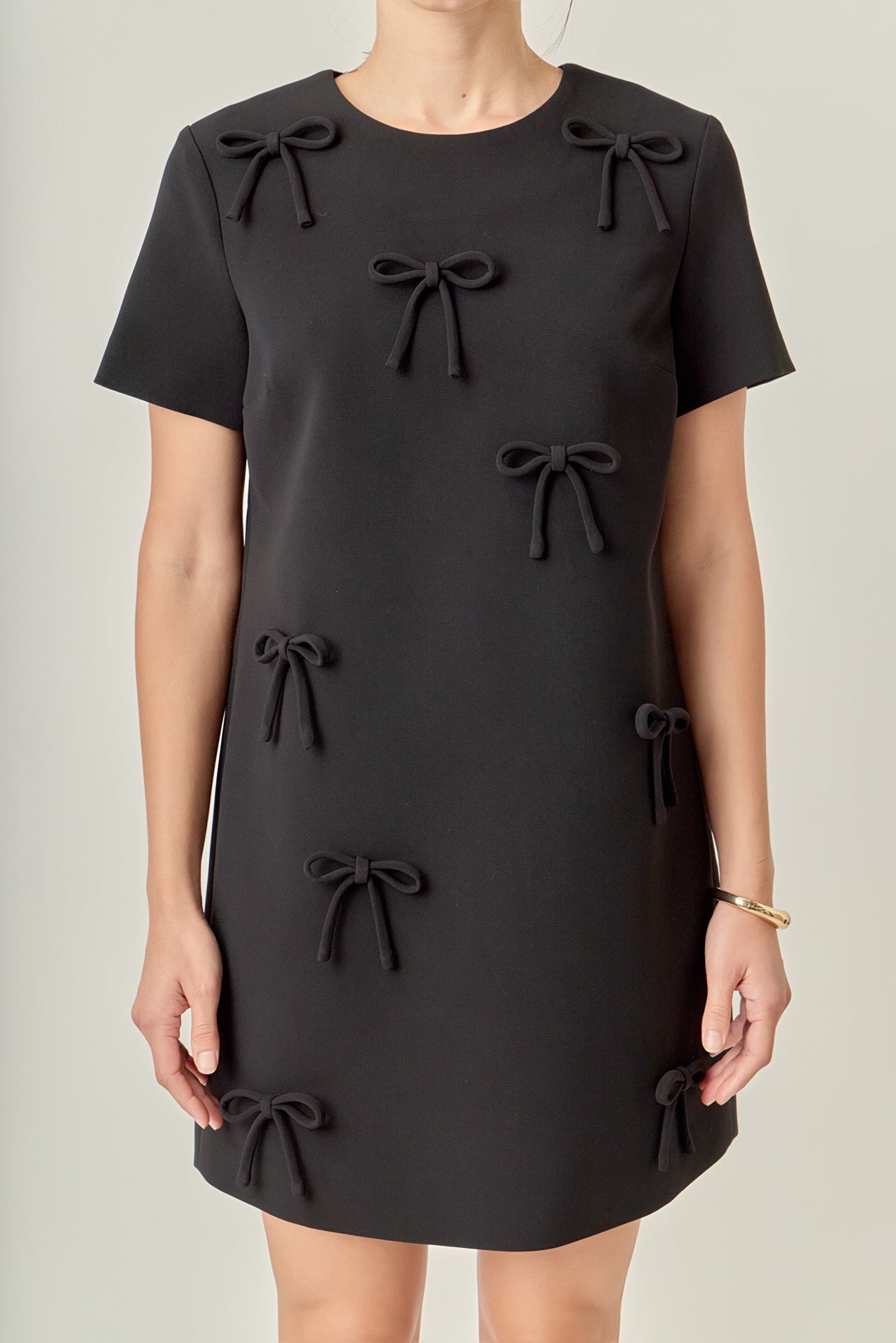 ENGLISH FACTORY - Bow Detailed Mini Dress - DRESSES available at Objectrare