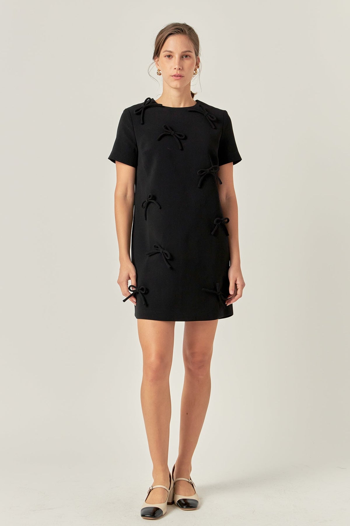 ENGLISH FACTORY - Bow Detailed Mini Dress - DRESSES available at Objectrare