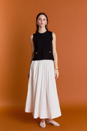 Flared Midi Skirt