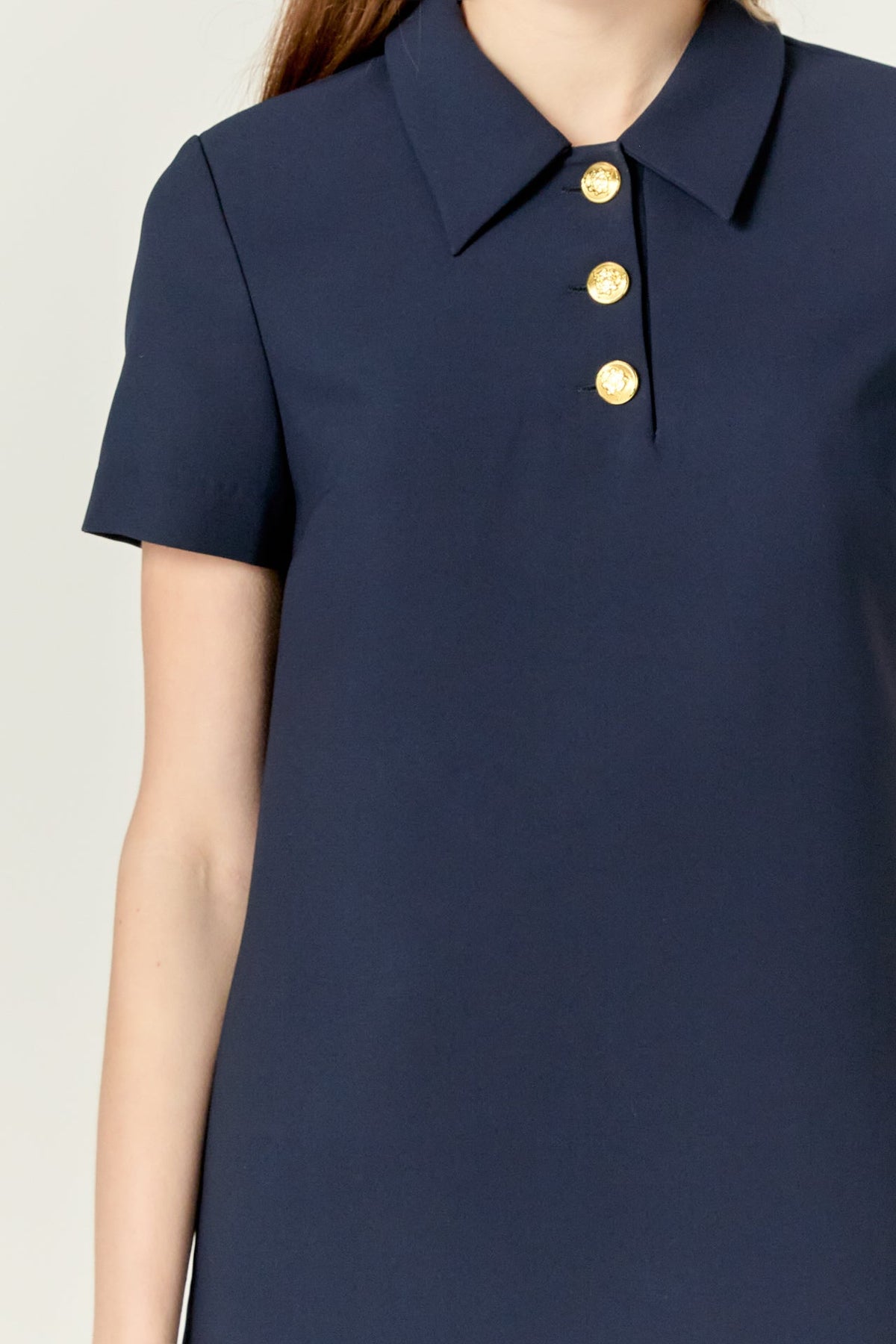 ENGLISH FACTORY - Luna Polo Shirt Mini Dress - DRESSES available at Objectrare