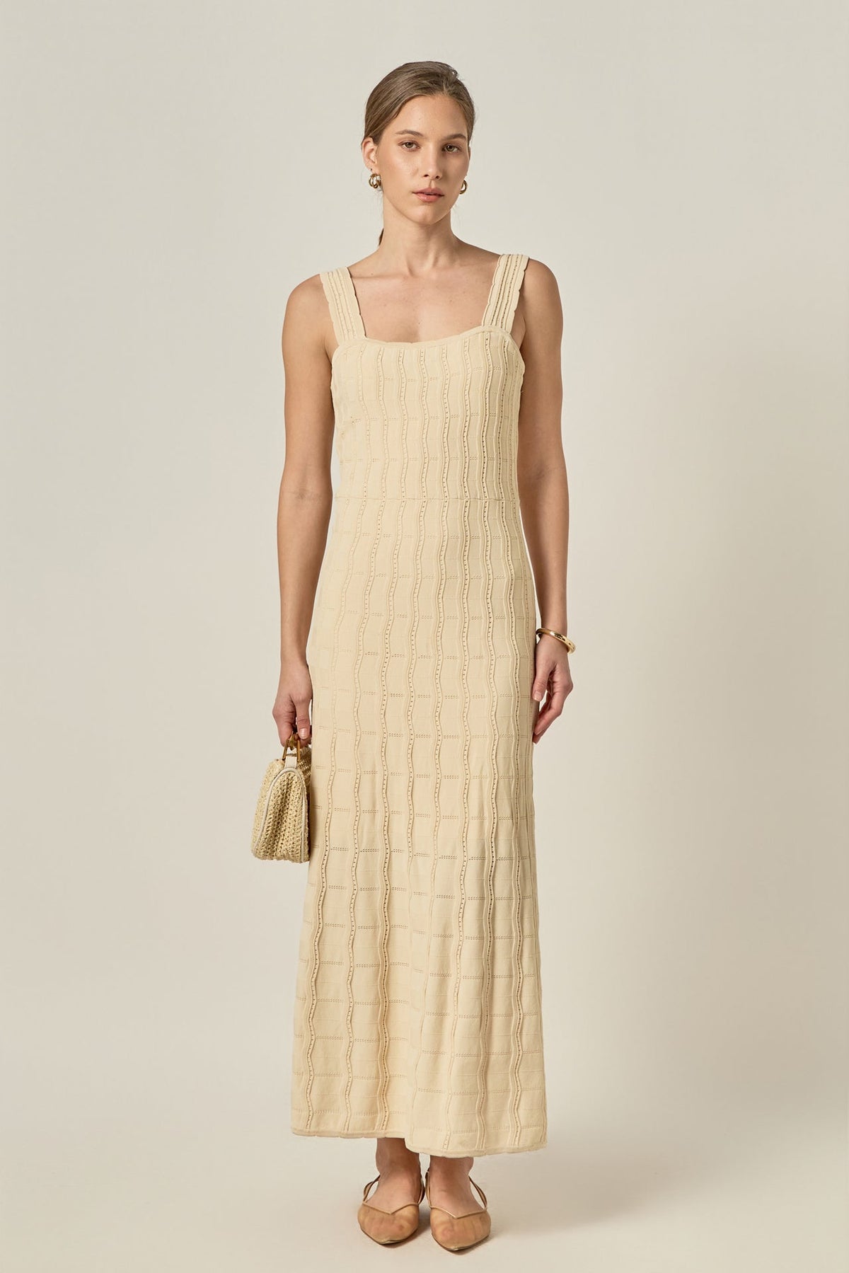 ENGLISH FACTORY - Camille Knit Midi Dress - DRESSES available at Objectrare