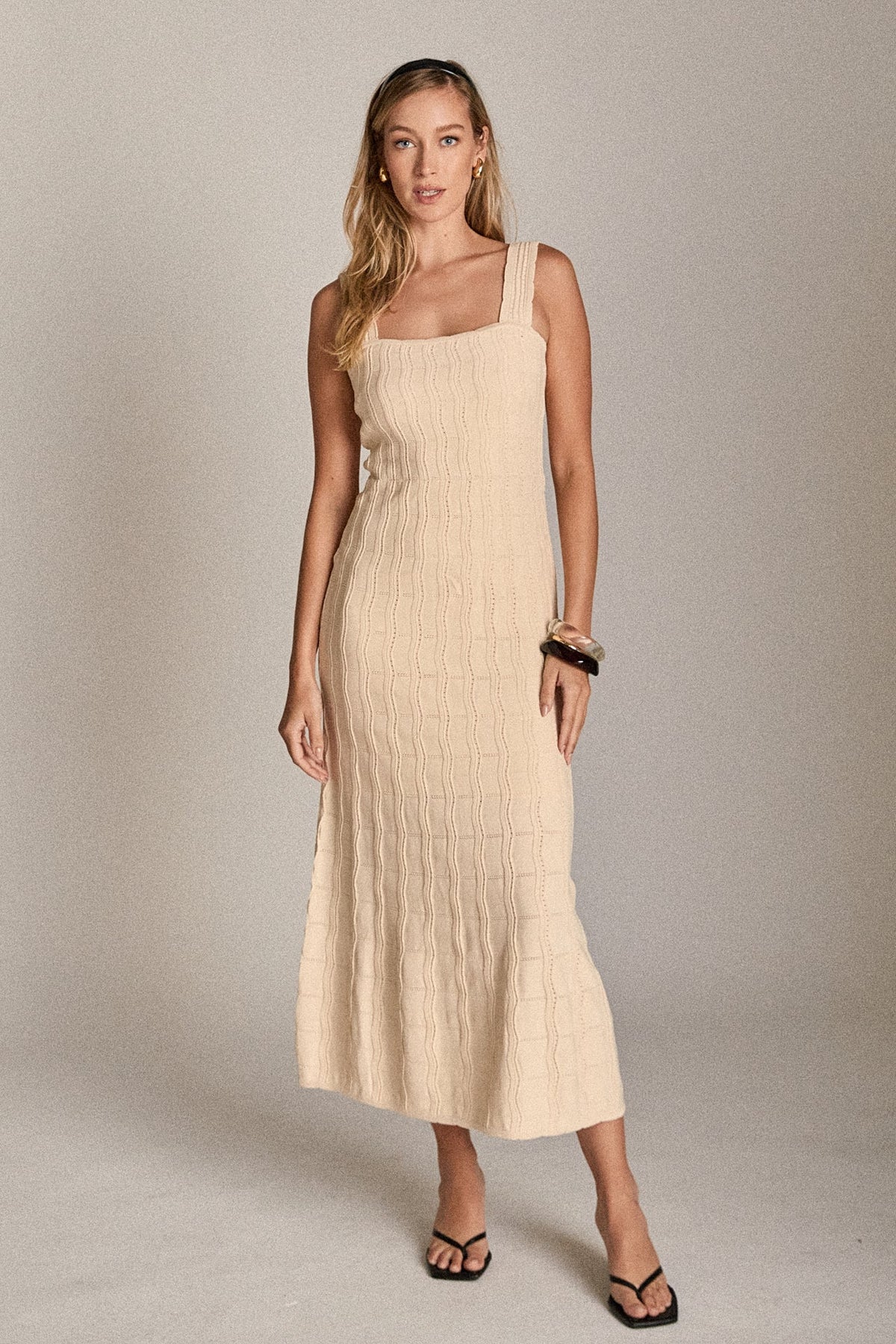 ENGLISH FACTORY - The Camille Knit Midi Dress - DRESSES available at Objectrare