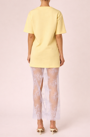 ENDLESS ROSE - Mix Media T-Shirt Lace Dress - DRESSES available at Objectrare