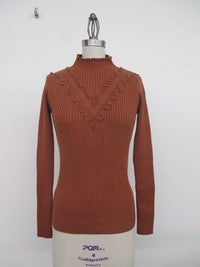 Mini Ruffle Sweater Top