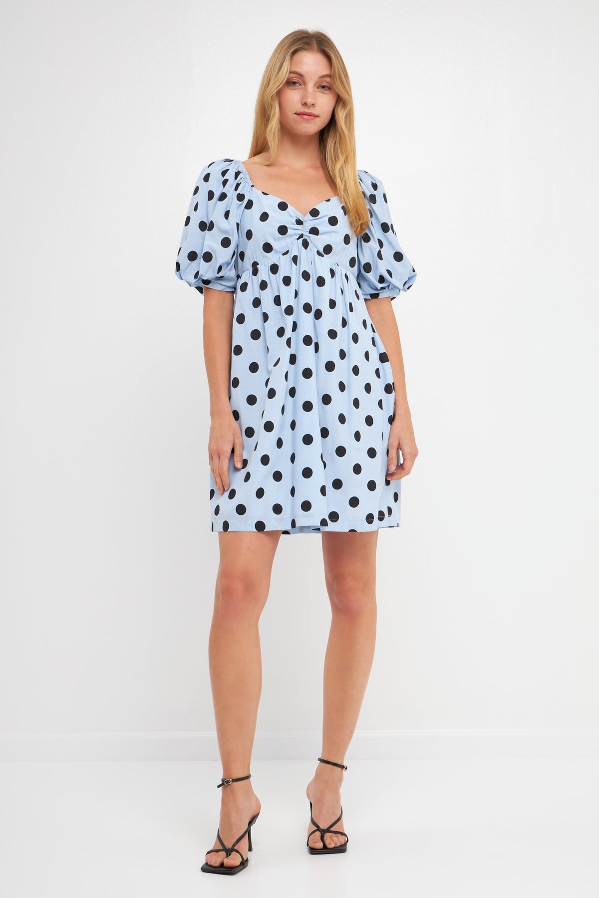 ENGLISH FACTORY - Dotted Babydoll Mini Dress - DRESSES available at Objectrare