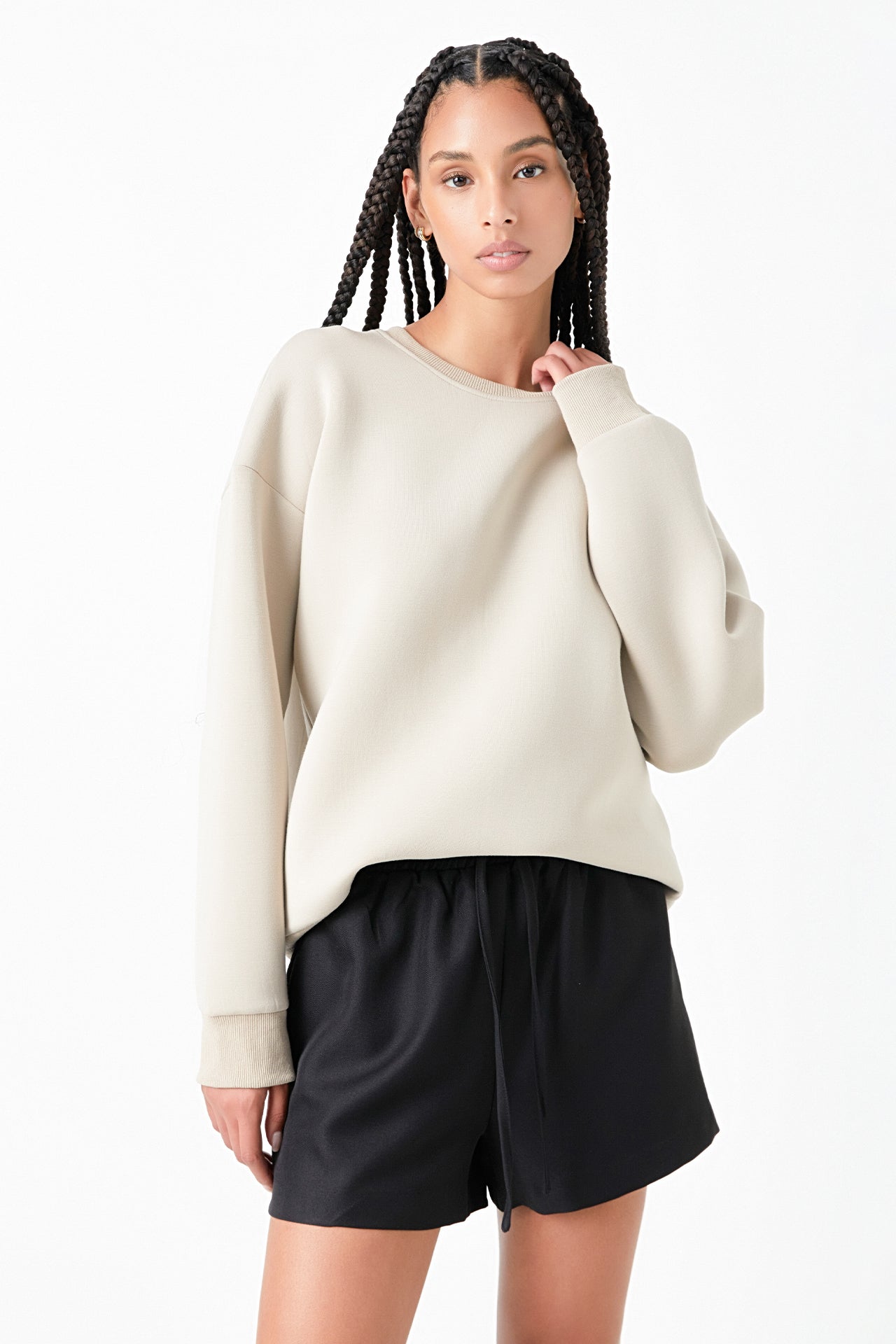 GREY LAB - Crewneck Sweatshirt - HOODIES & SWEATSHIRTS available at Objectrare