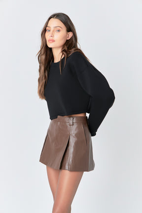 GREY LAB - Loungewear Cropped Sweatshirt - HOODIES & SWEATSHIRTS available at Objectrare