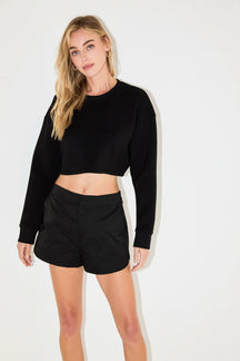 High Waisted Nylon Shorts