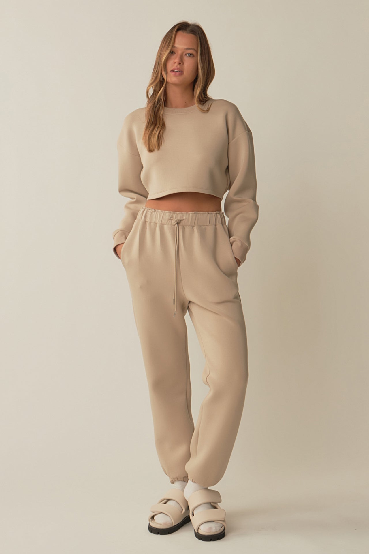 Grey Lab - Loungewear Cropped Sweatshirt