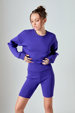 GREY LAB - Loungewear Cropped Sweatshirt - HOODIES & SWEATSHIRTS available at Objectrare