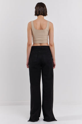 GREY LAB - Cut-Out Tank Top - SPORTS BRA available at Objectrare