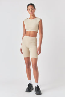 GREY LAB - Strappy Back Crop Top - TOPS available at Objectrare
