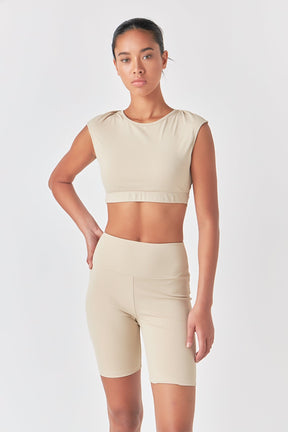 GREY LAB - Grey Lab - Strappy Back Crop Top - TOPS available at Objectrare