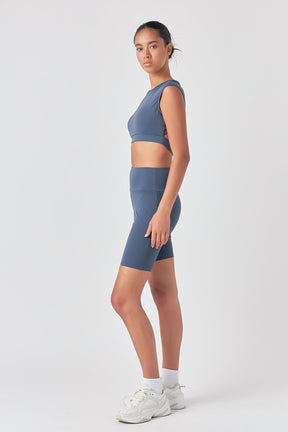 GREY LAB - Strappy Back Crop Top - TOPS available at Objectrare