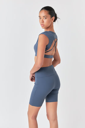 GREY LAB - Grey Lab - Strappy Back Crop Top - TOPS available at Objectrare