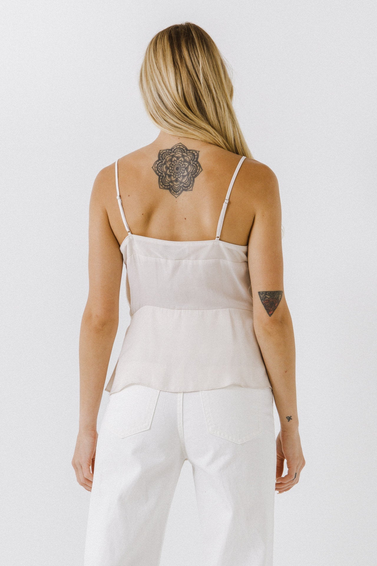 ENDLESS ROSE - Sheer Insertion Cami Top - TOPS available at Objectrare
