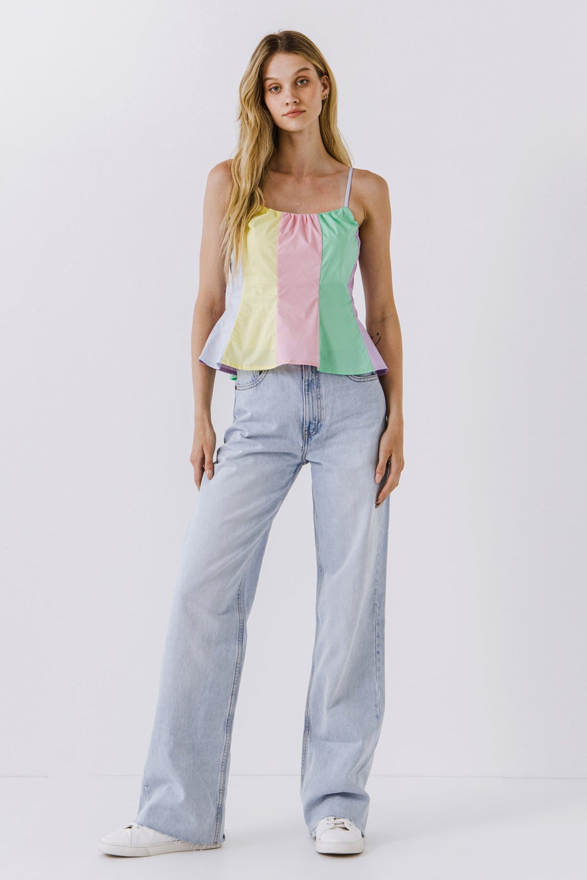 ENGLISH FACTORY - Color Block Cami Top - TOPS available at Objectrare