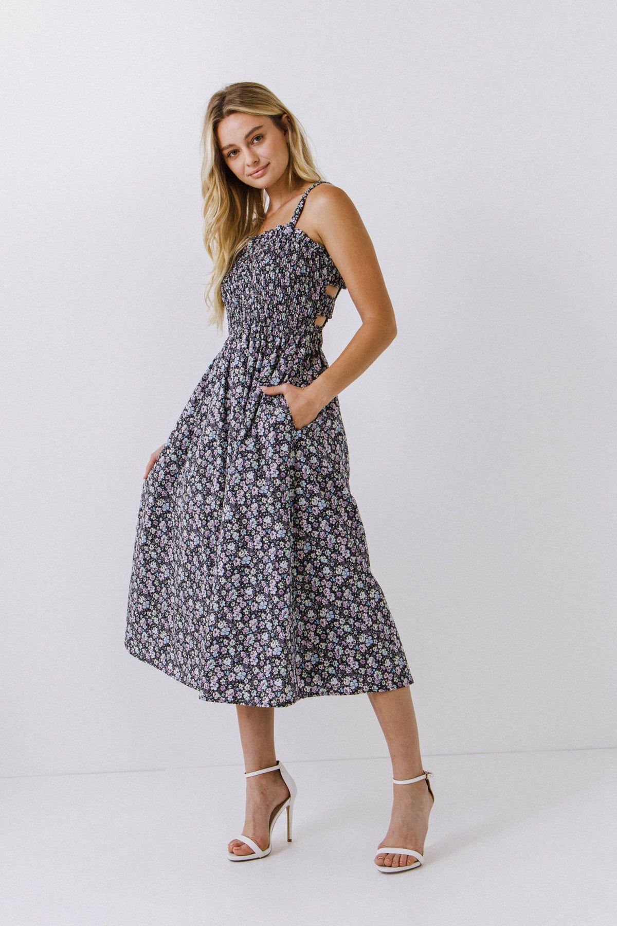 ENGLISH FACTORY - Floral Midi Dress - DRESSES available at Objectrare