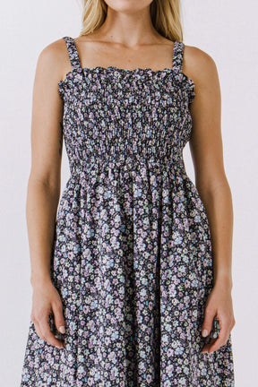 ENGLISH FACTORY - Floral Midi Dress - DRESSES available at Objectrare