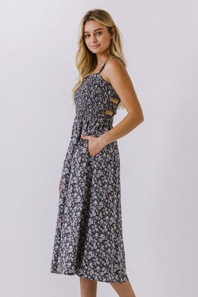 ENGLISH FACTORY - Floral Midi Dress - DRESSES available at Objectrare