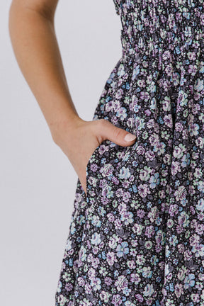 ENGLISH FACTORY - Floral Midi Dress - DRESSES available at Objectrare