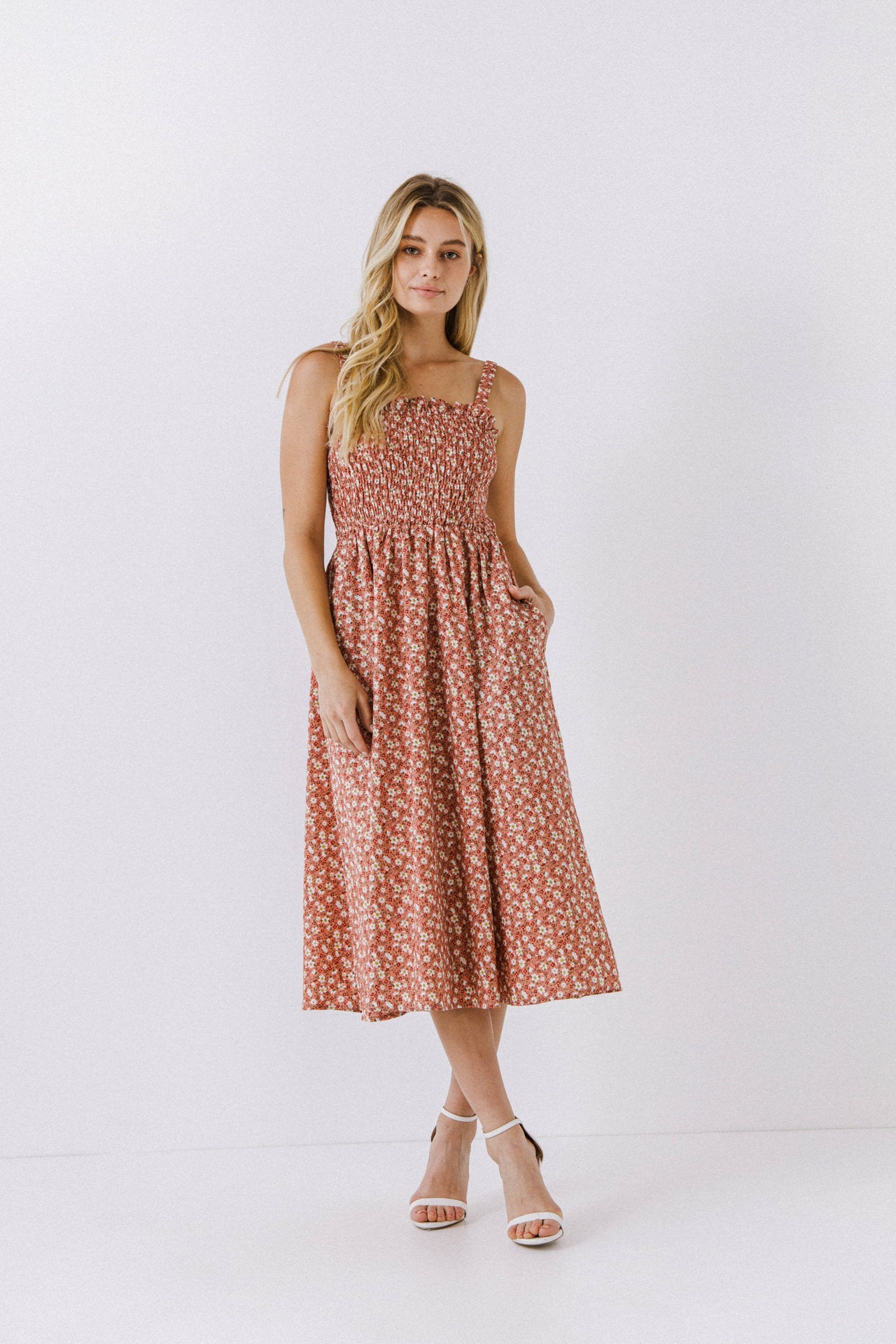 ENGLISH FACTORY - English Factory - Floral Midi Dress - DRESSES available at Objectrare