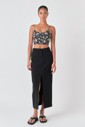 Floral Cropped Tank