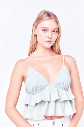 ENGLISH FACTORY - Mixed Media Cami Top - TOPS available at Objectrare