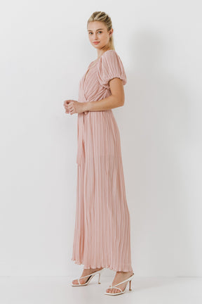 ENDLESS ROSE - Pleated Surplice Jumpsuit - JUMPSUITS available at Objectrare