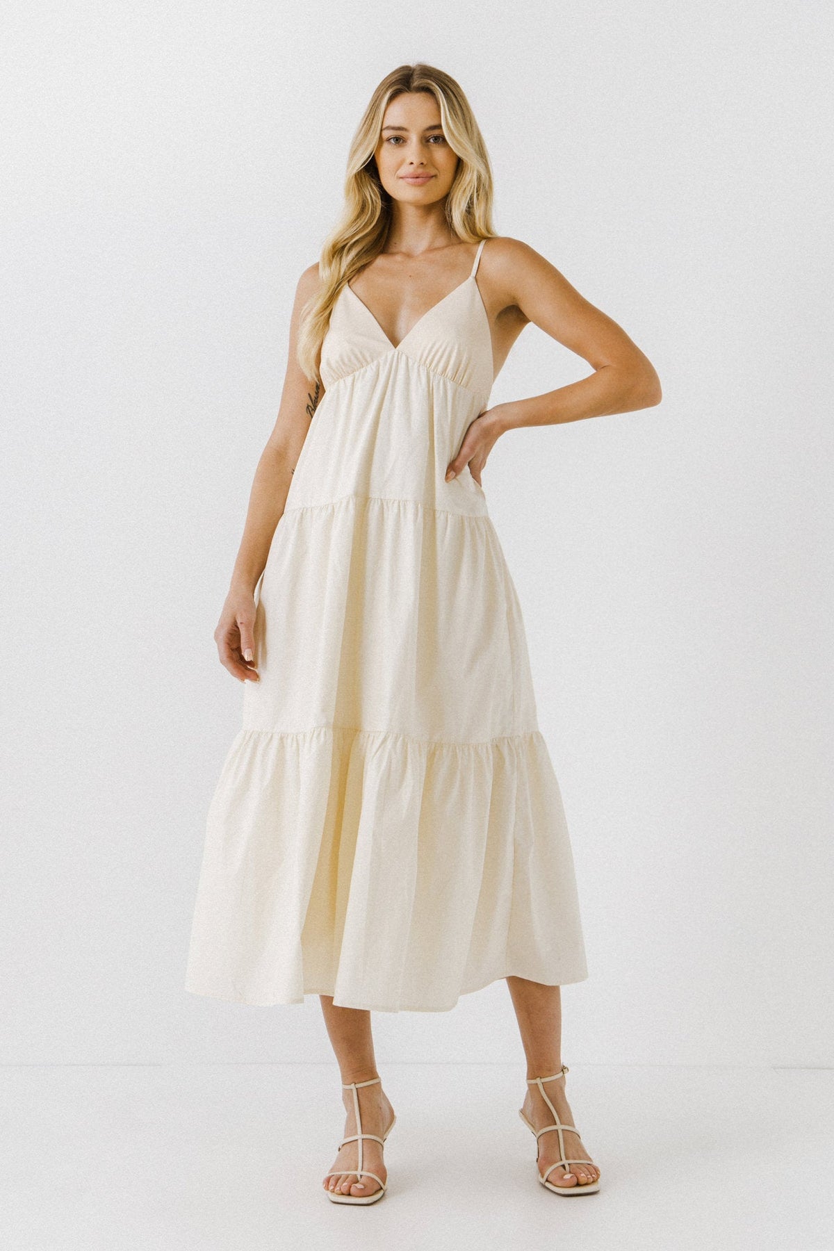 ENGLISH FACTORY - Mix Media Cami Dress - DRESSES available at Objectrare