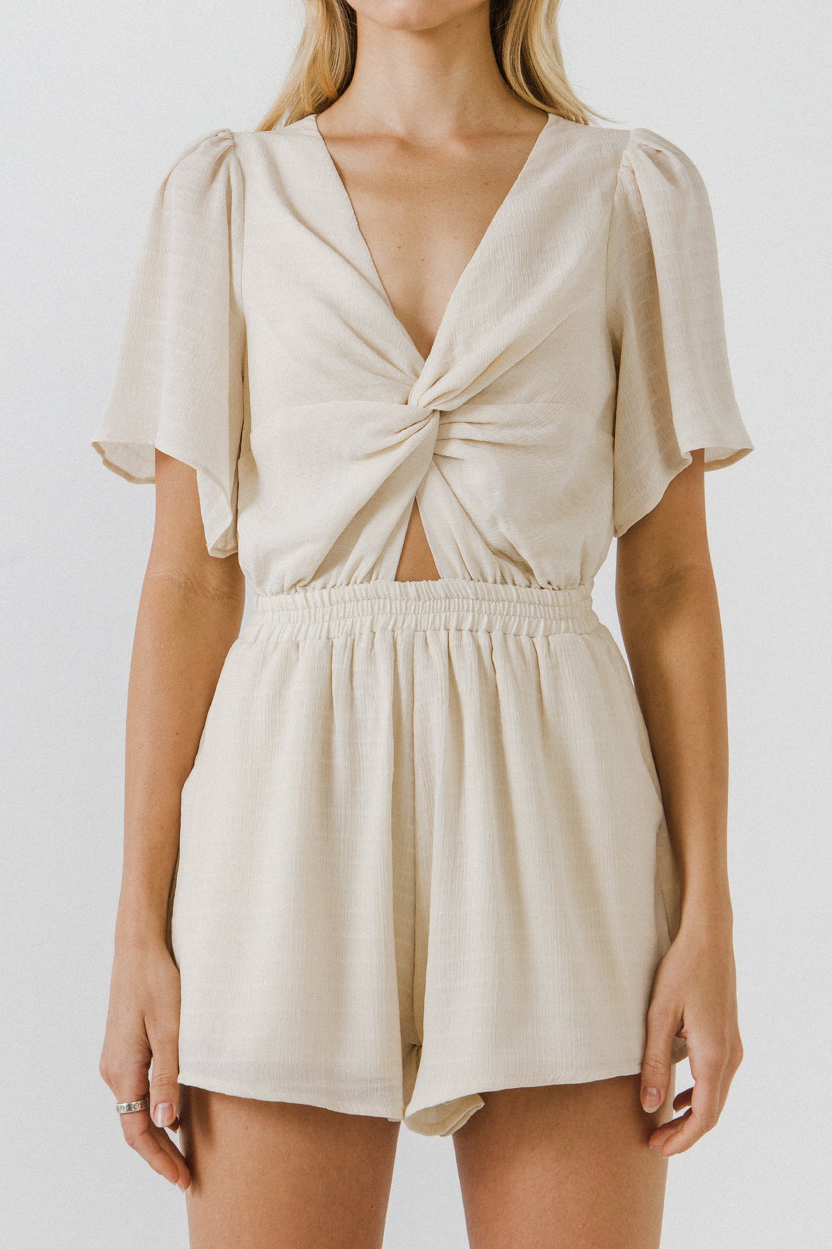 FREE THE ROSES - Knotted Romper - ROMPERS available at Objectrare