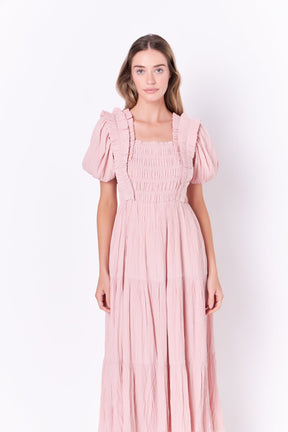 ENGLISH FACTORY - English Factory - Smocked Midi Dress - DRESSES available at Objectrare