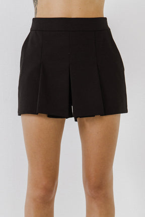 Pleated Mini Skort