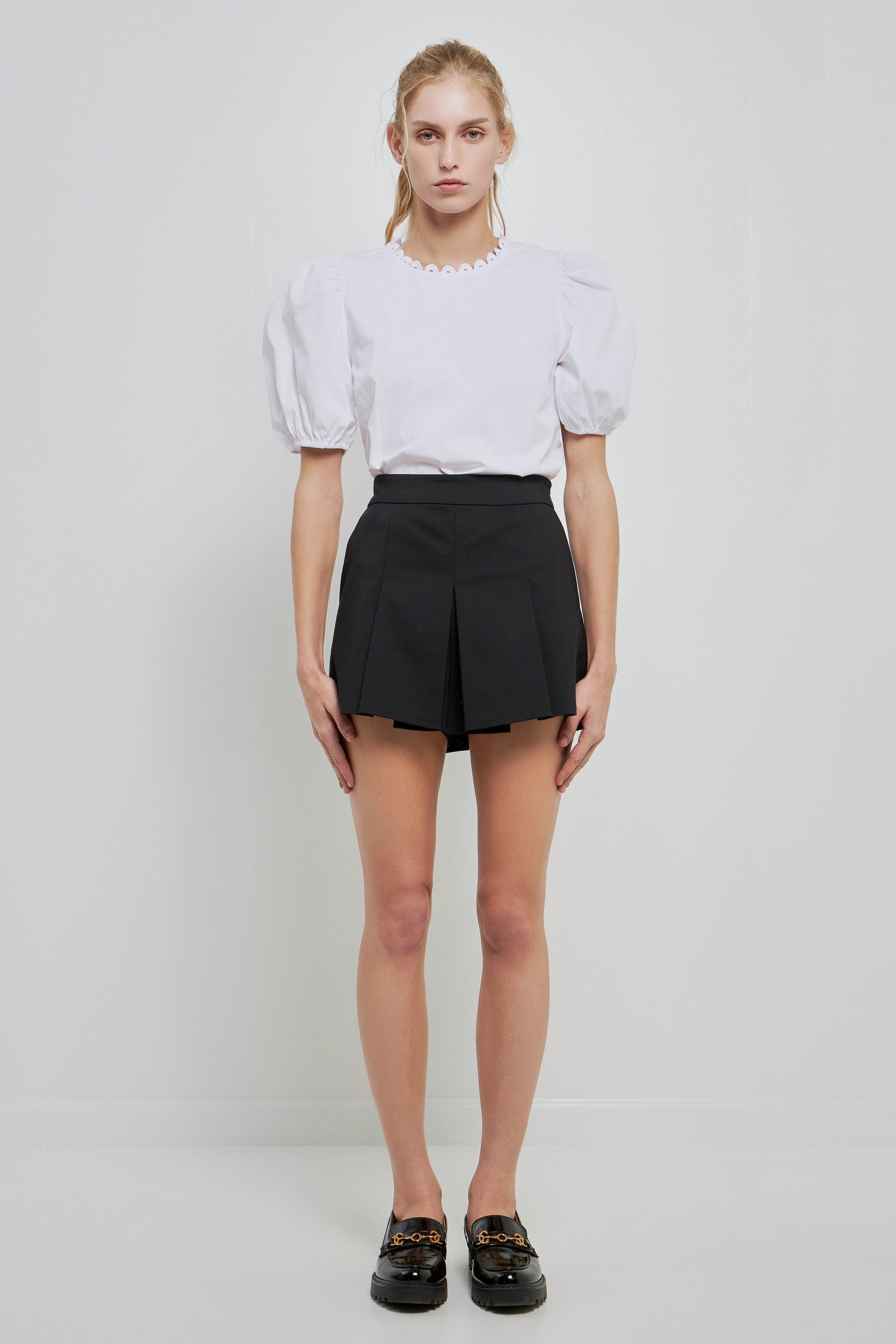 Pleated Mini Skort