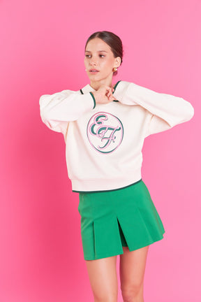ENGLISH FACTORY - Pleated Mini Skort - SKORTS available at Objectrare