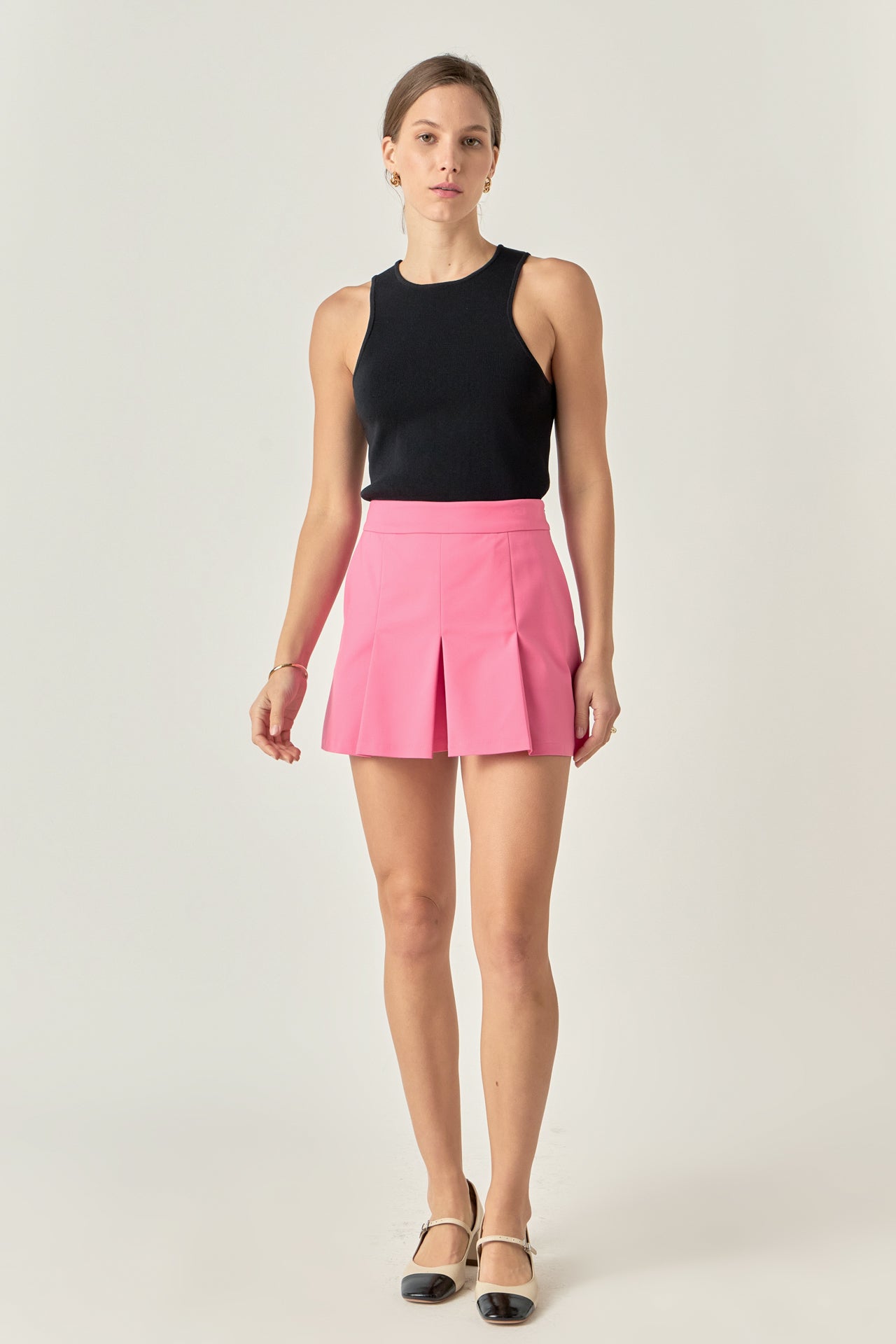 ENGLISH FACTORY - Pleated Mini Skort - SKORTS available at Objectrare