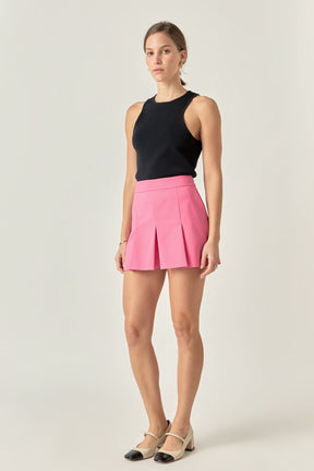 ENGLISH FACTORY - Pleated Mini Skort - SKORTS available at Objectrare