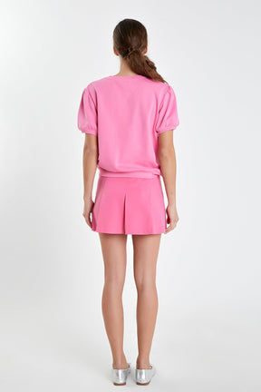 ENGLISH FACTORY - Pleated Mini Skort - SKORTS available at Objectrare