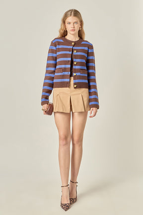 ENGLISH FACTORY - Pleated Mini Skort - SKORTS available at Objectrare