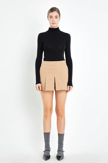 ENGLISH FACTORY - English Factory - Pleated Mini Skort - SKORTS available at Objectrare