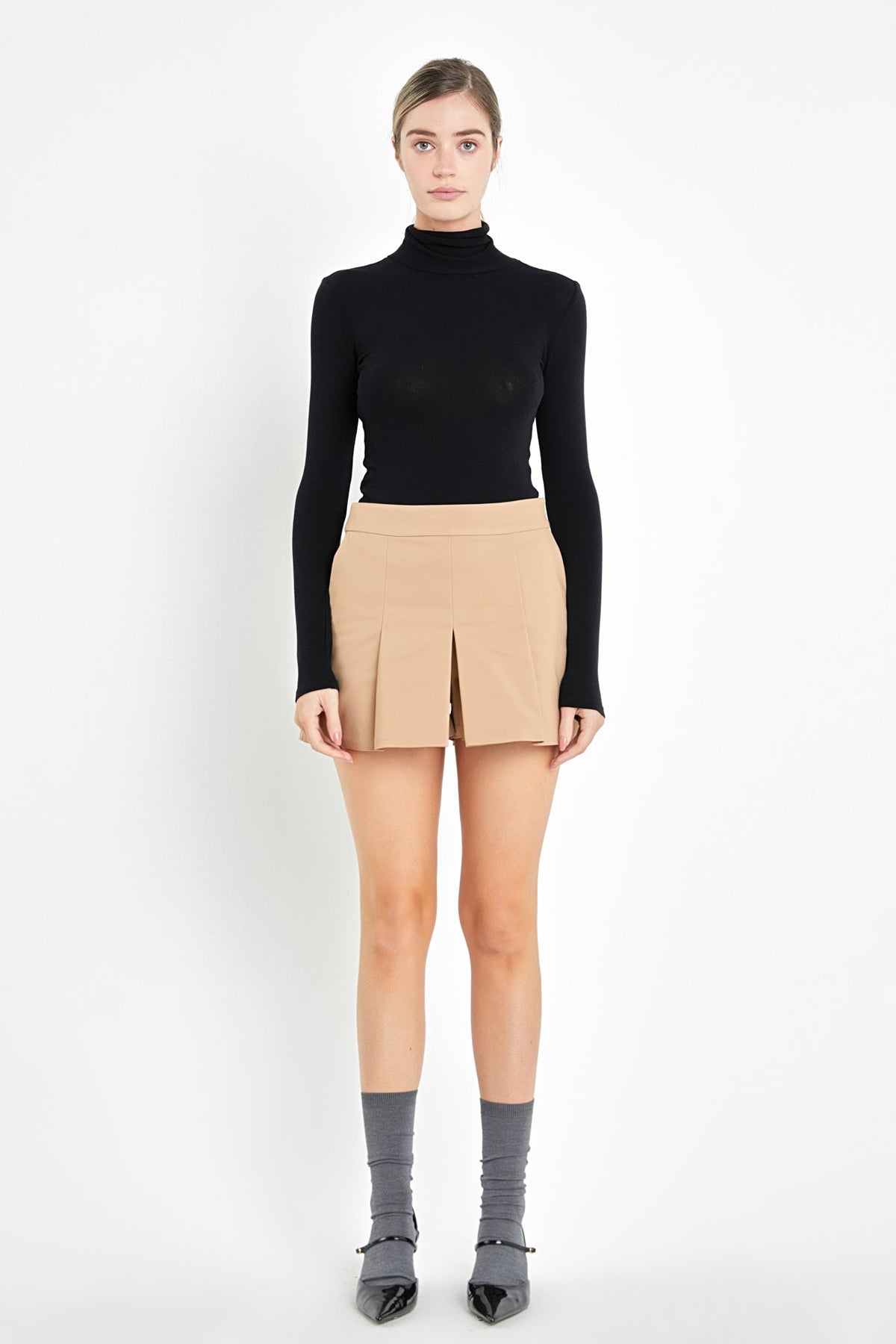 Pleated Mini Skort