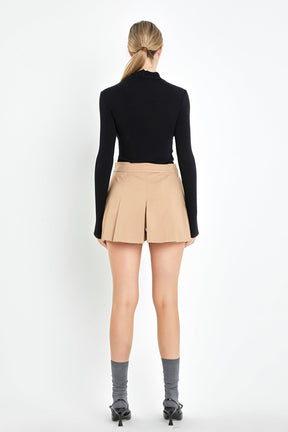 ENGLISH FACTORY - Pleated Mini Skort - SKORTS available at Objectrare